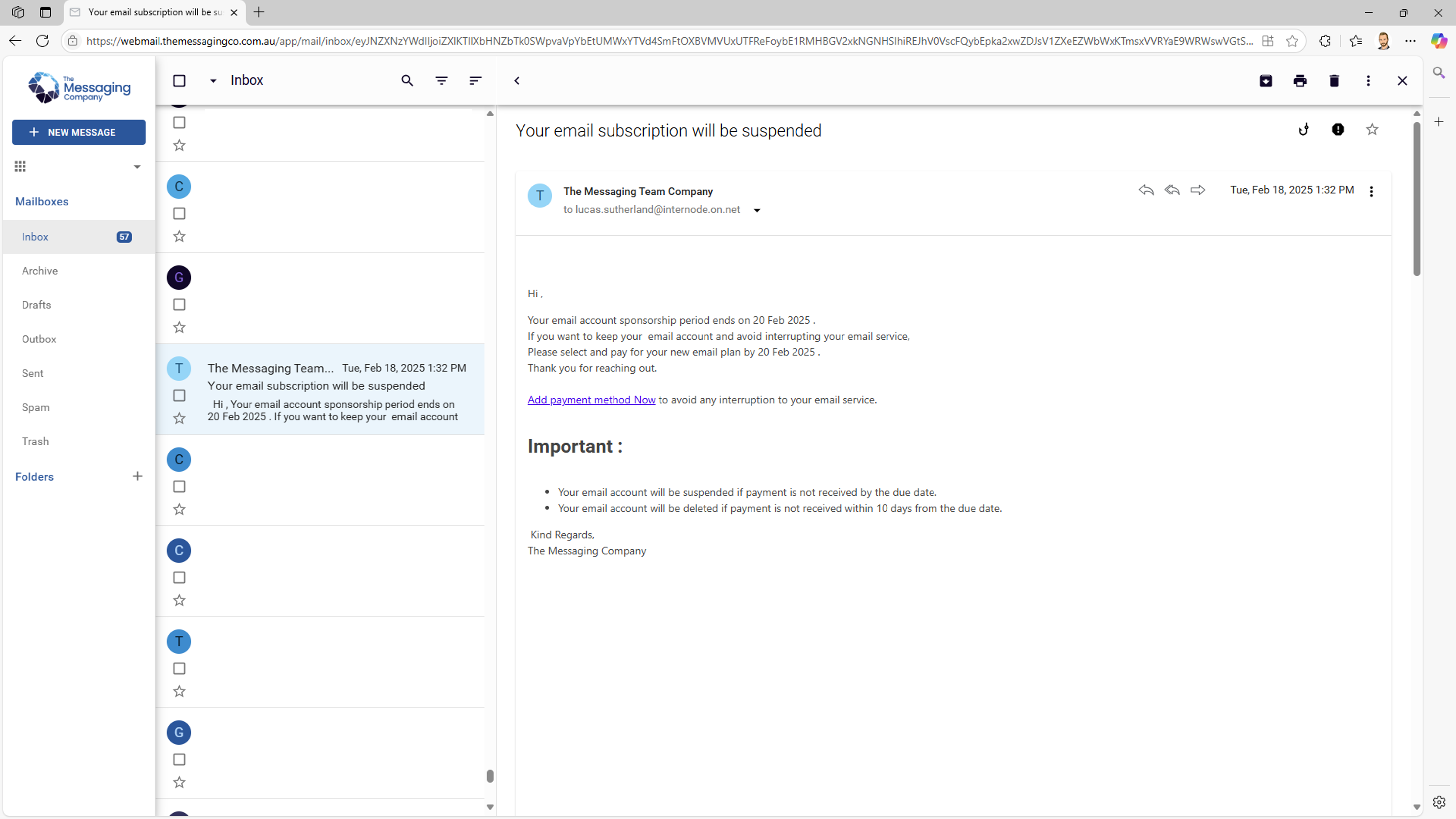Webmail_Report phishing_Email selected.png