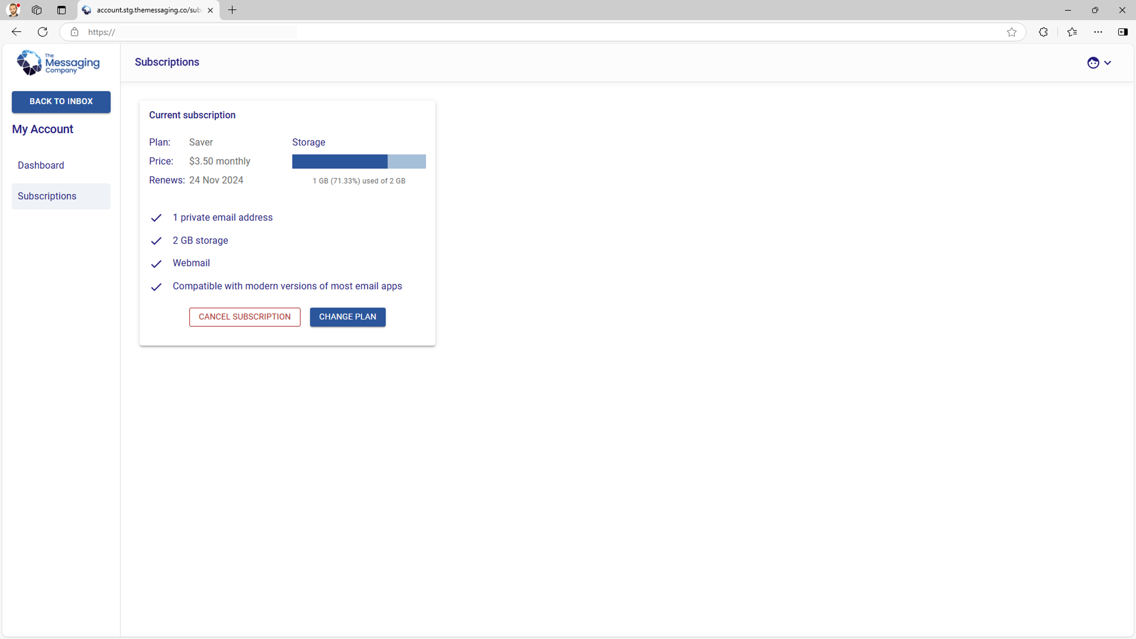 My Account - Change plan - Showing current plan.png