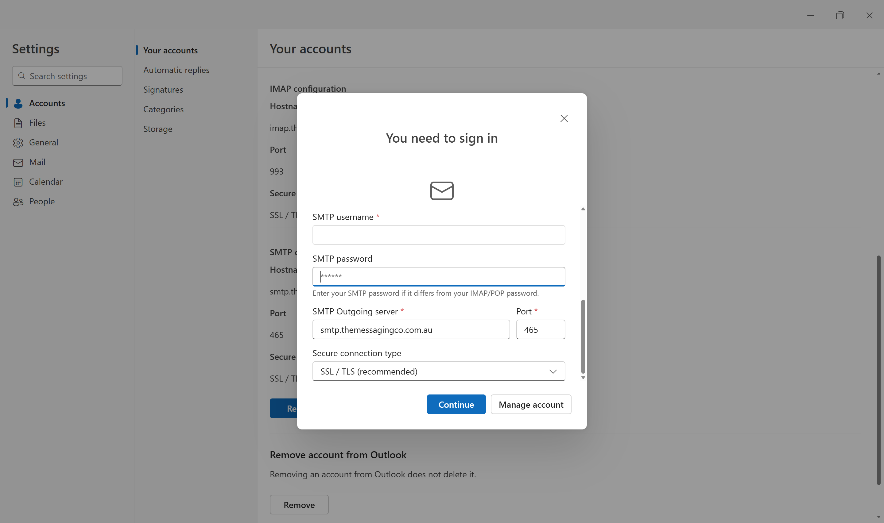 6 Enter SMTP select Continue to save.png