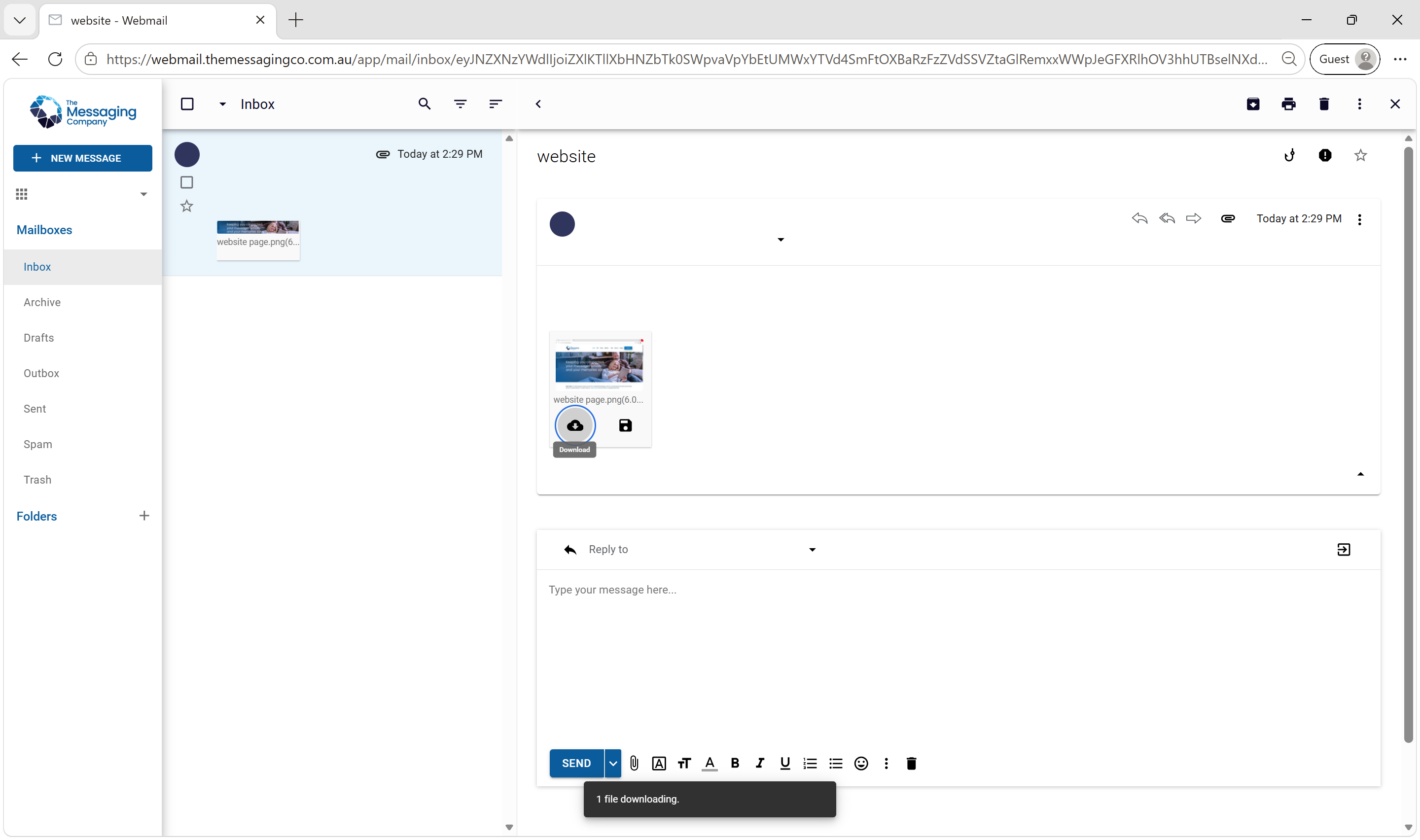 2 a message will confirm that the file is downloading.png
