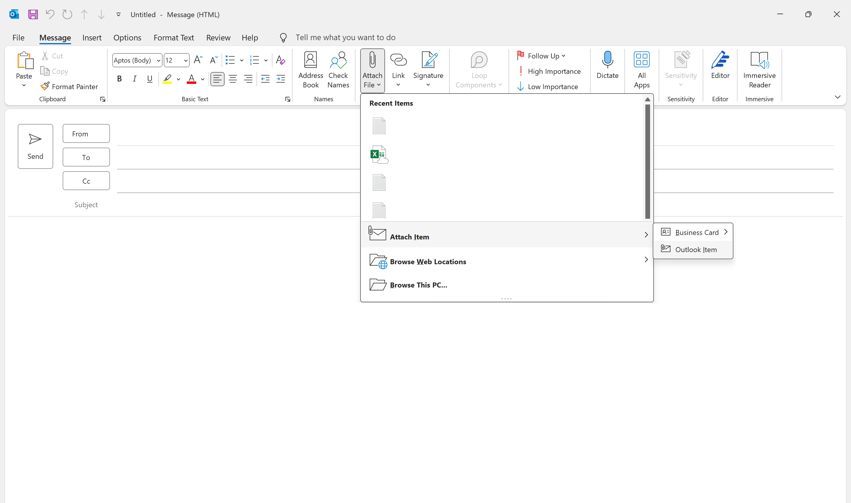 3 Select Attach File Attach Item Outlook Item.png