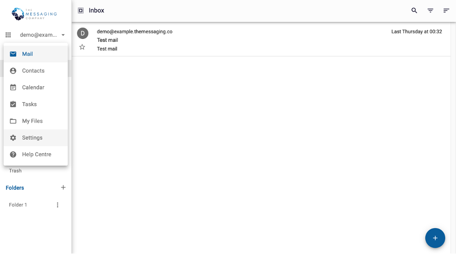 Setup twofactor authentication in Webmail The