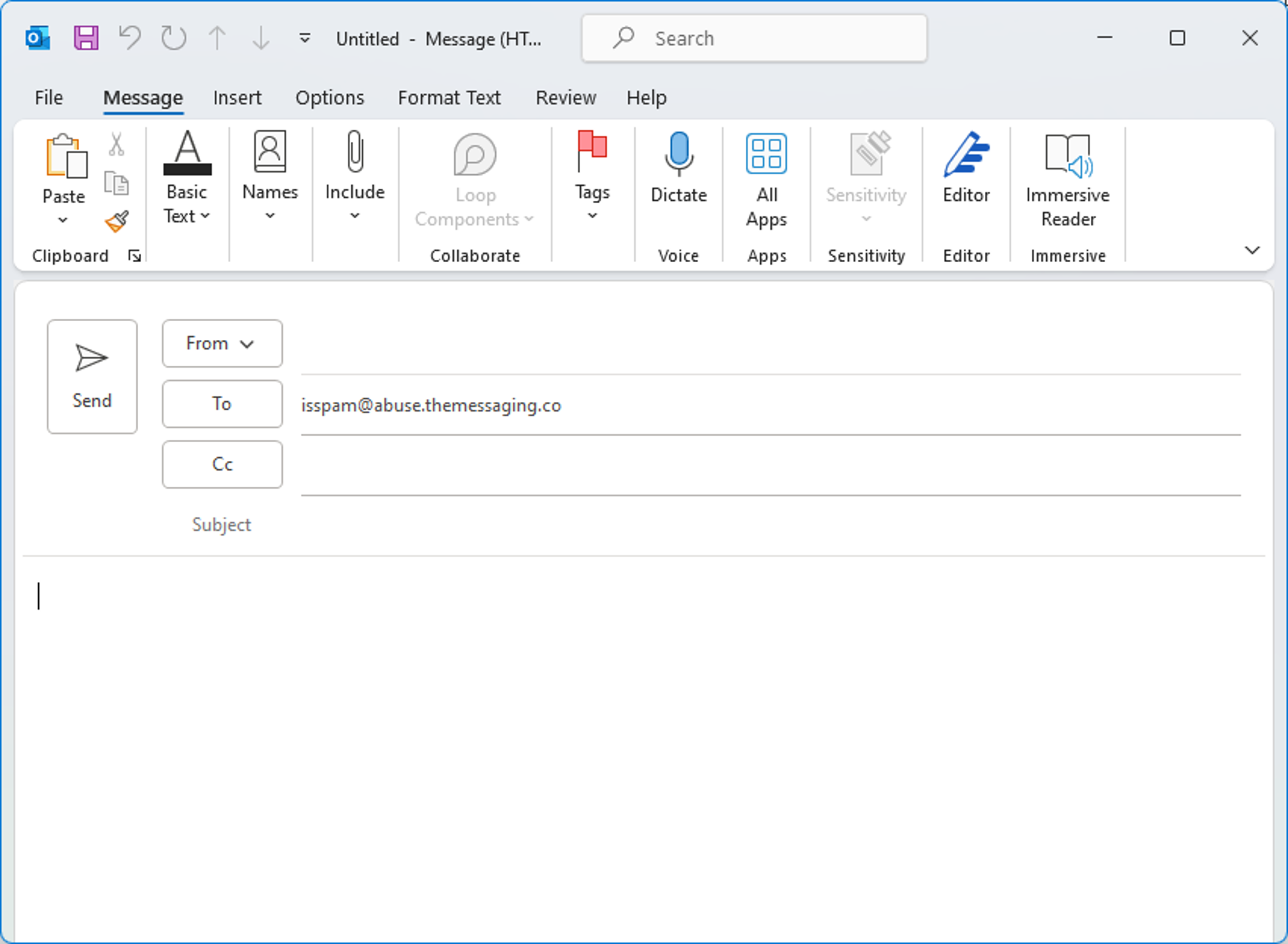 report-spam-using-outlook-the-messaging-company