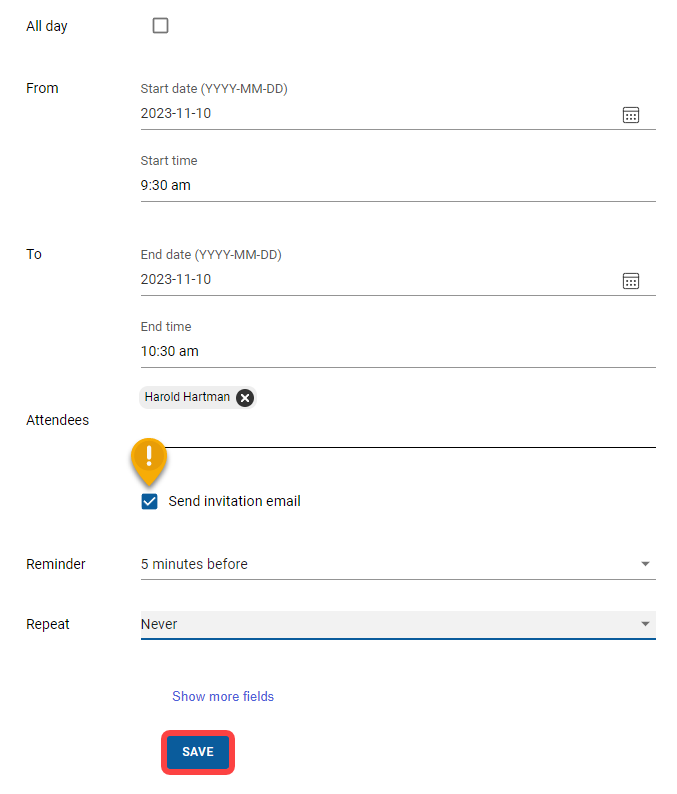 How to use your Webmail calendar