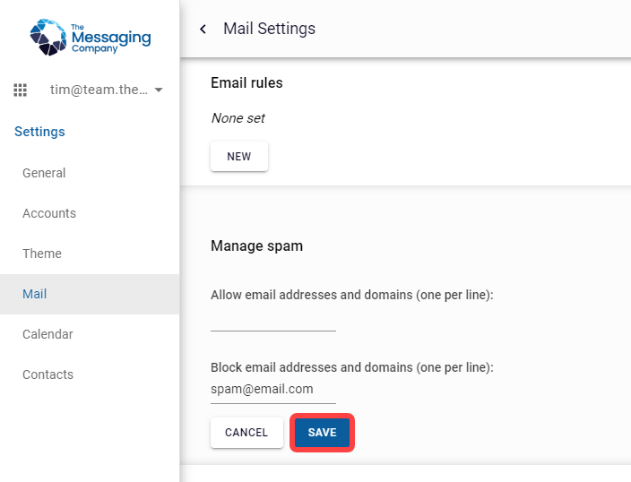 Managing Allow / Block Lists – The Messaging Company