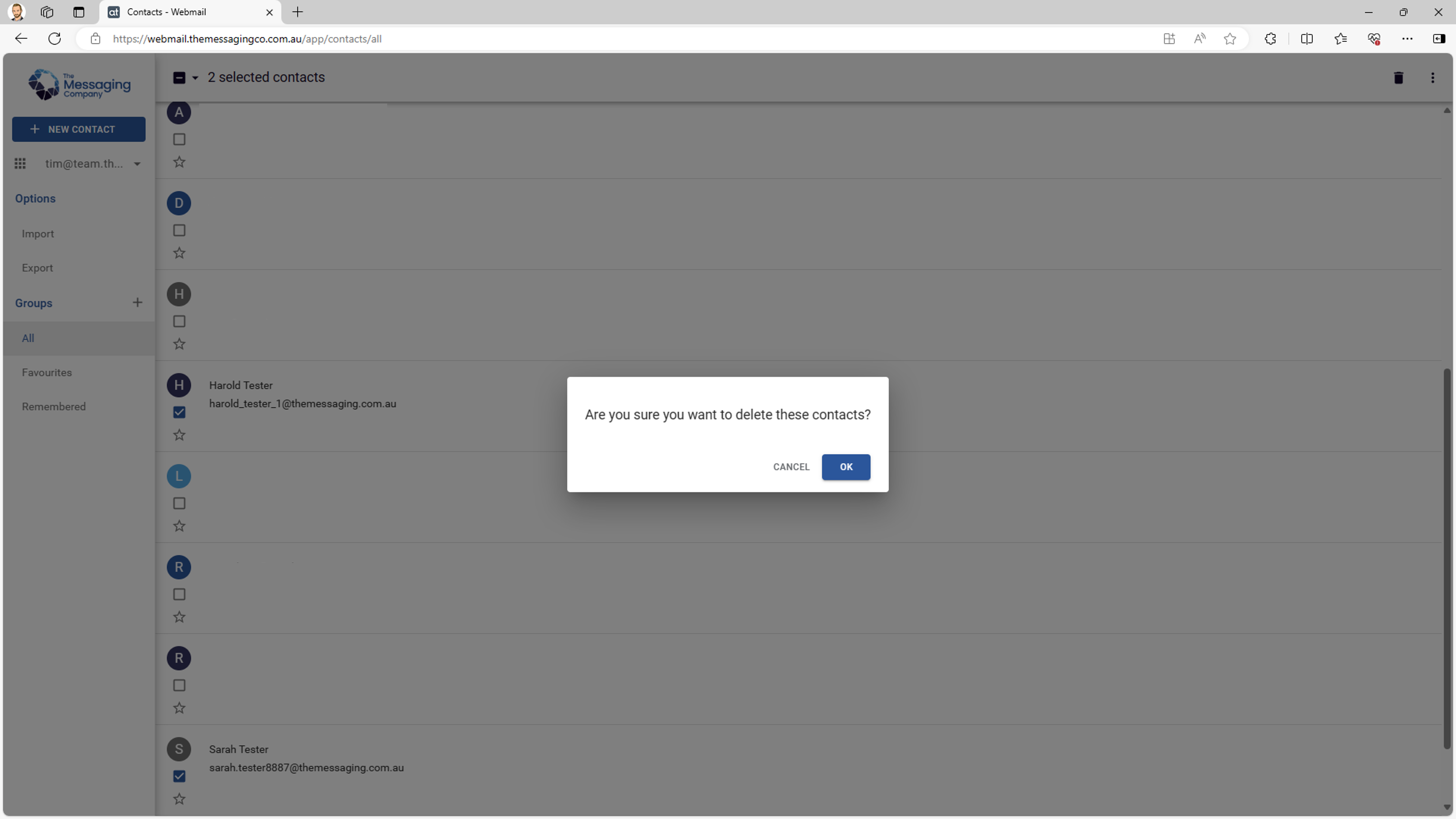 Webmail - Delete a contact - Delete prompt - Multiple contacts.png