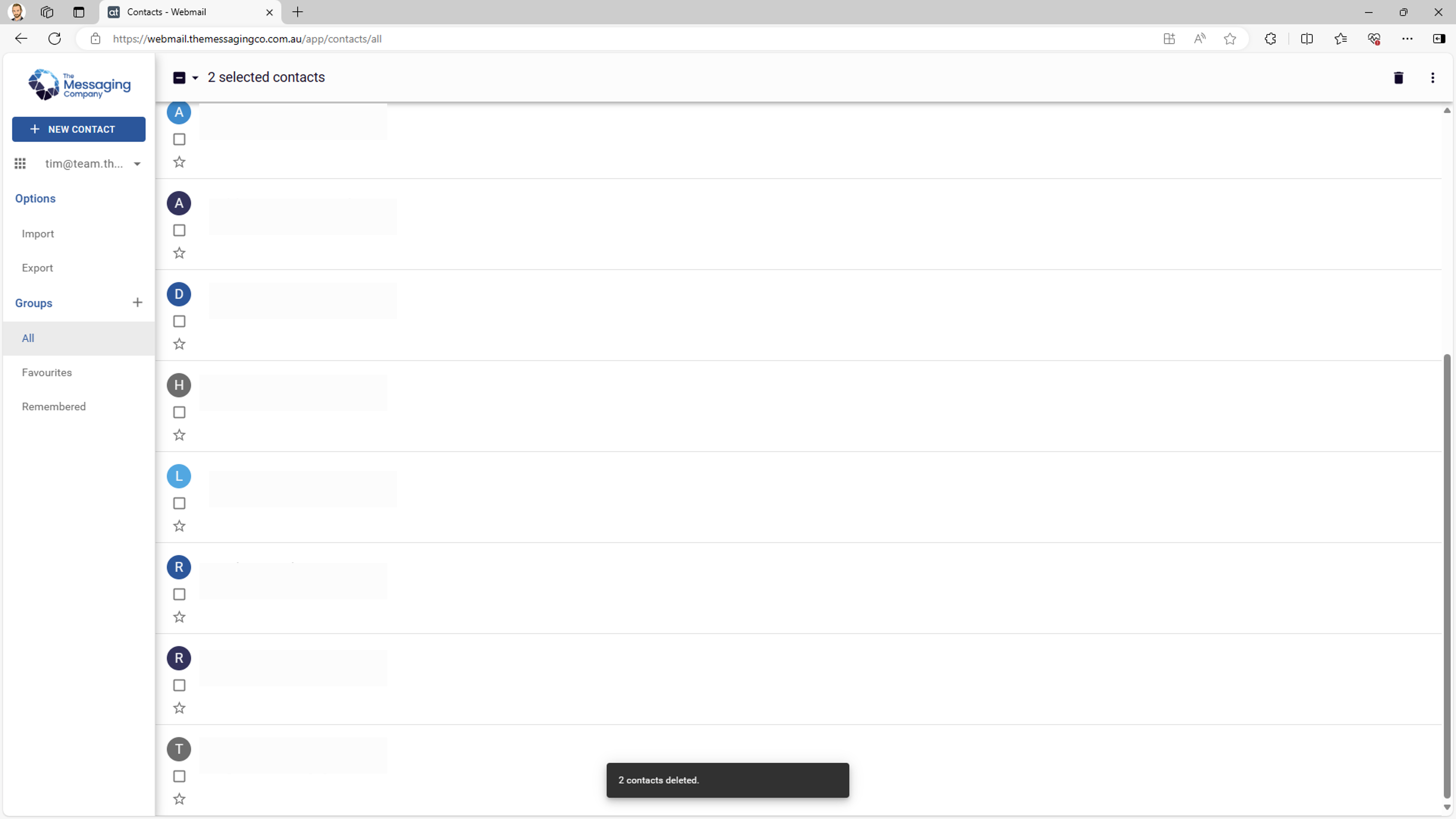 Webmail - Delete a contact - Delete confirmation - Multiple contacts.png